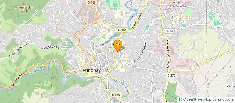 localisation de l'entreprise SARL AB LEASE CAR'S à ANNONAY