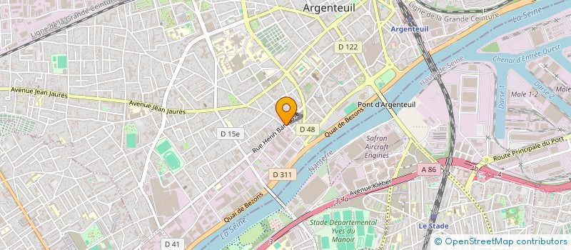 localisation de l'entreprise SARL AB SERVICES TELEPHONIE INFORMATIQUE  ARGENTEUIL