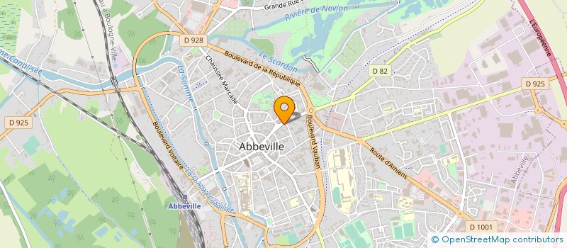 localisation de l'entreprise SARL ABBEVILLE IMMO à ABBEVILLE