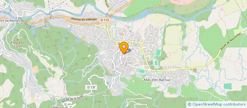 localisation de l'entreprise SARL ABBIS FLEUR BLEUE à CERET