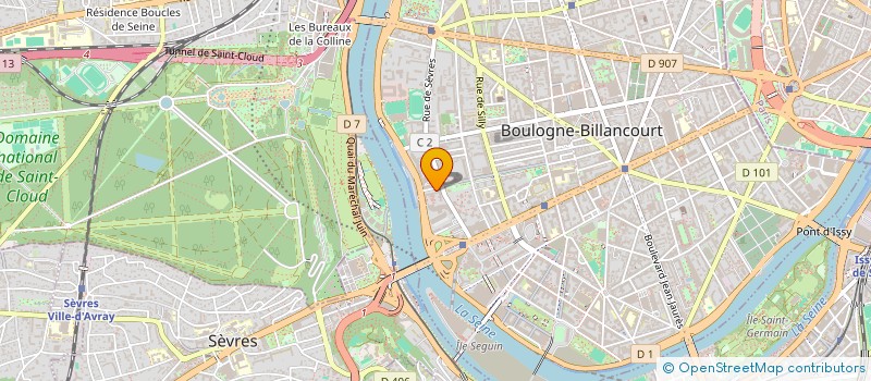 localisation de l'entreprise SARL ABC CHAUSSURES à BOULOGNE-BILLANCOURT