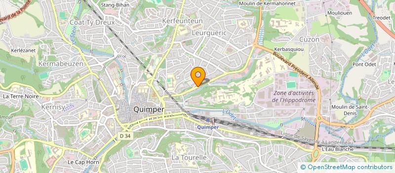 localisation de l'entreprise SARL ABC COM à QUIMPER