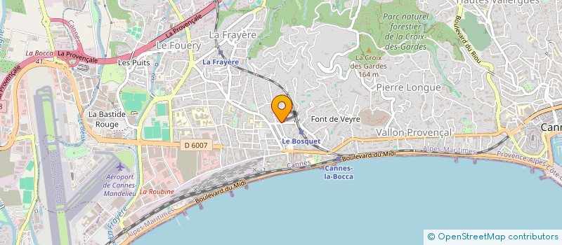 localisation de l'entreprise SARL ABC DECO à CANNES