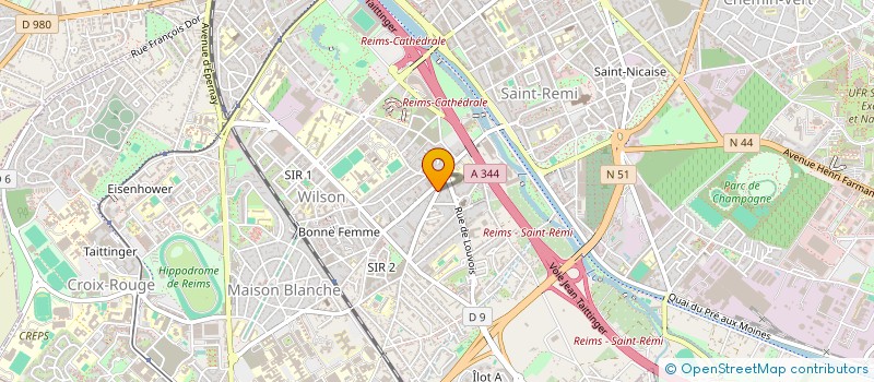 localisation de l'entreprise SARL ABC PLOMBERIE CHAUFFAGE SANITAIRE  TINQUEUX