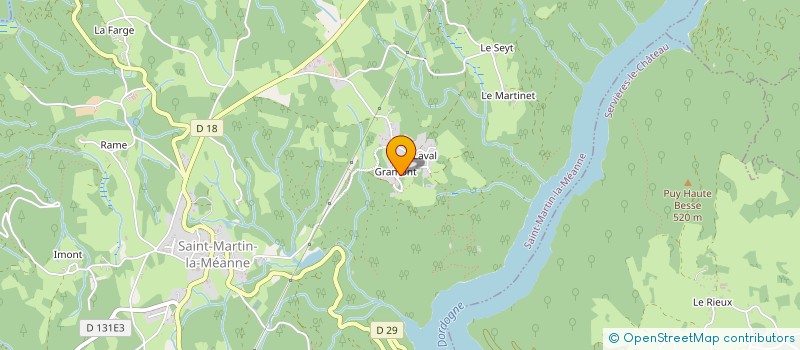 localisation de l'entreprise SARL ABEC à ARGENTAT-SUR-DORDOGNE