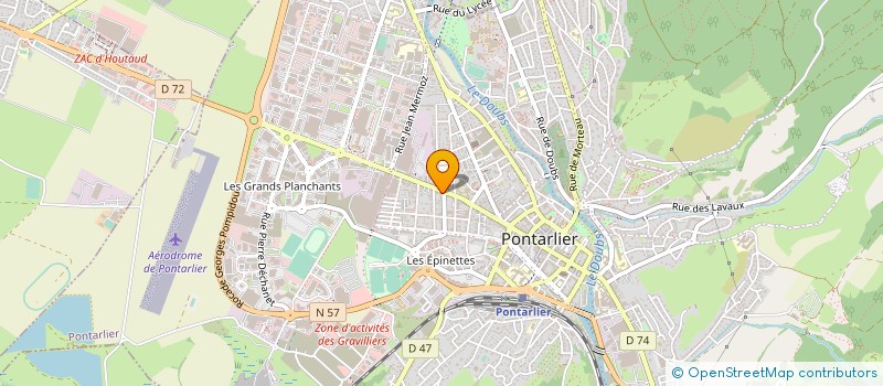 localisation de l'entreprise SARL ABEY  PONTARLIER