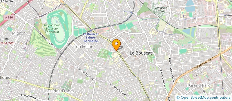 localisation de l'entreprise SARL ABF OPTIQUE  LE BOUSCAT