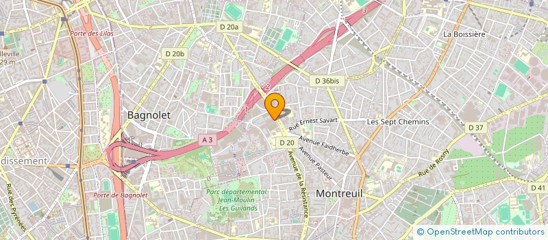 localisation de l'entreprise SARL ABONDANCE GROUP  MONTREUIL