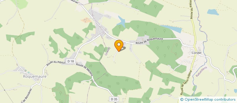 localisation de l'entreprise SARL ABPF ASSOCIES  GRAZAC