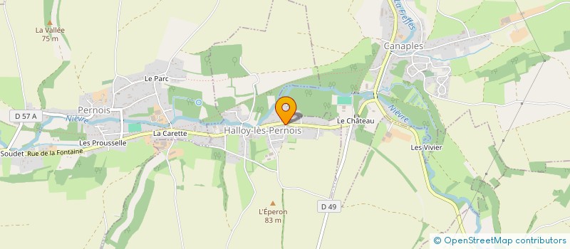 localisation de l'entreprise SARL ABRANTES PERE ET FILS  HALLOY-LES-PERNOIS