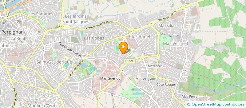 localisation de l'entreprise SARL ABRI à PERPIGNAN