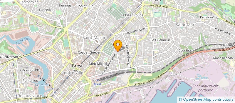 localisation de l'entreprise SARL ABS BATI 29 à BREST