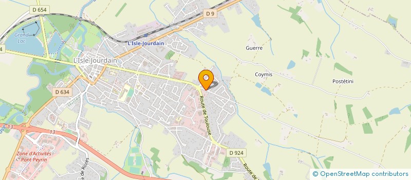 localisation de l'entreprise SARL ABS PROTECTION ELEC  L'ISLE-JOURDAIN