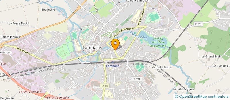 localisation de l'entreprise SARL ABYSS AUTO ECOLE à LAMBALLE-ARMOR
