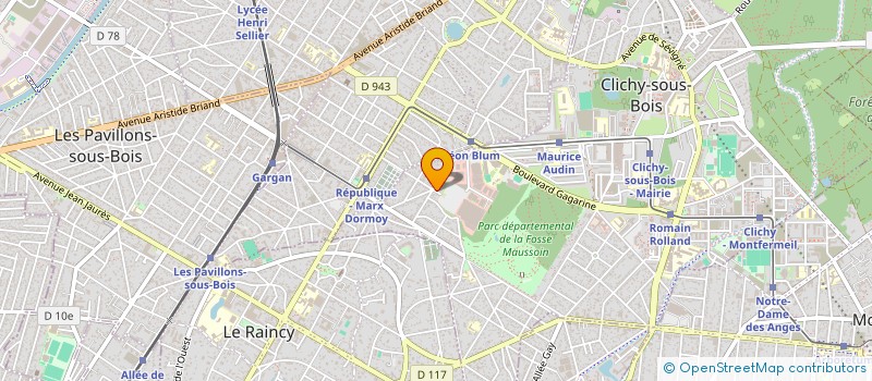 localisation de l'entreprise SARL AC BAT à CLICHY-SOUS-BOIS