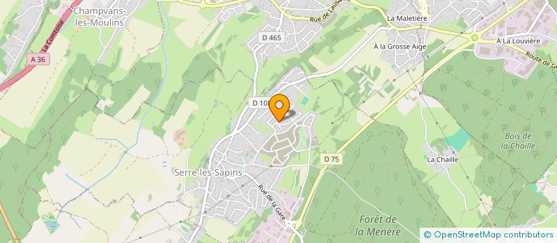 localisation de l'entreprise SARL AC CONSTRUCTION  SERRE-LES-SAPINS