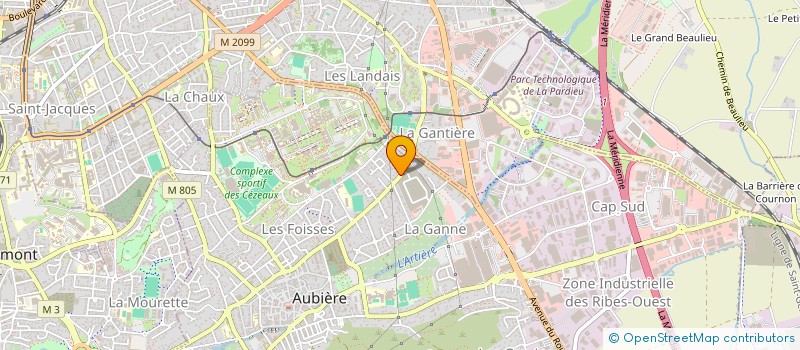 localisation de l'entreprise SARL ACA AIGUESPARSES  AUBIERE