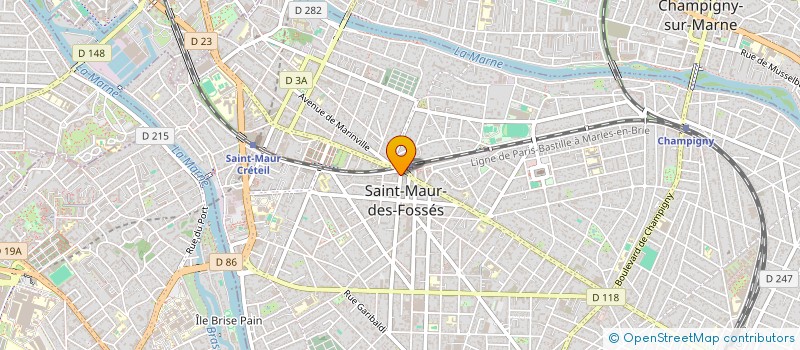 localisation de l'entreprise SARL ACCES ASSURANCES  SAINT-MAUR-DES-FOSSES