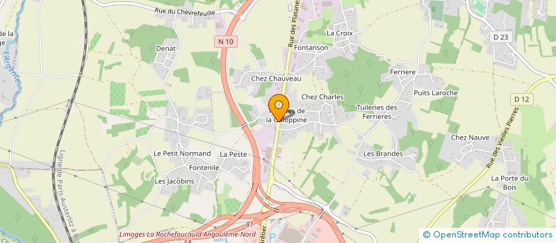 localisation de l'entreprise SARL ACCESS EQUIP MOTO 16 à CHAMPNIERS