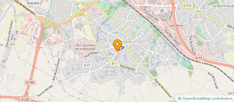 localisation de l'entreprise SARL ACCORD THERMIQUE  TREGUEUX