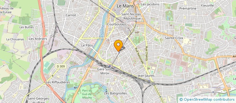 localisation de l'entreprise SARL ACCUEIL ET COMMUNICATION à LE MANS