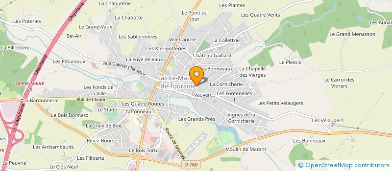 localisation de l'entreprise SARL ACD2P  SAINTE-MAURE-DE-TOURAINE