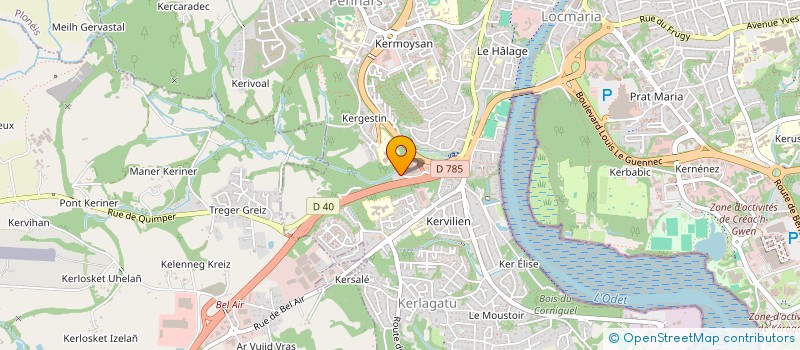 localisation de l'entreprise SARL ACER à QUIMPER