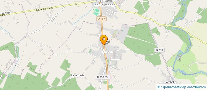 localisation de l'entreprise SARL ACHAPLUS  PLASSAC