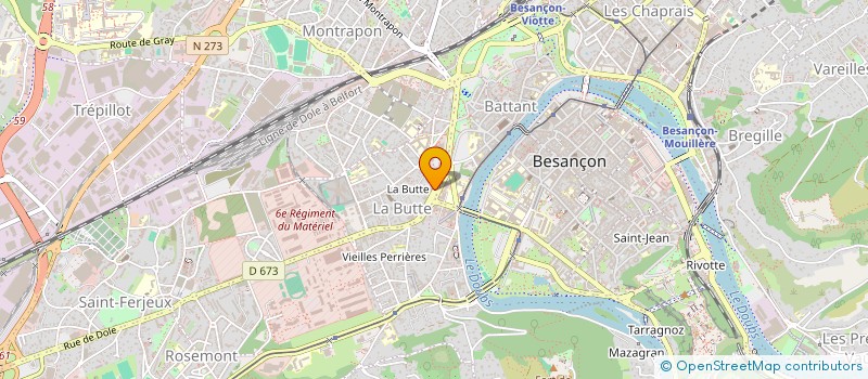 localisation de l'entreprise SARL ACHATS REPRO SERVICES à BESANCON