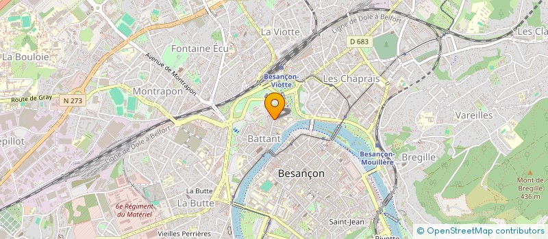 localisation de l'entreprise SARL ACHOUR & FILS à BESANCON