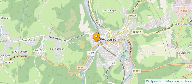 localisation de l'entreprise SARL ACK  AUBUSSON