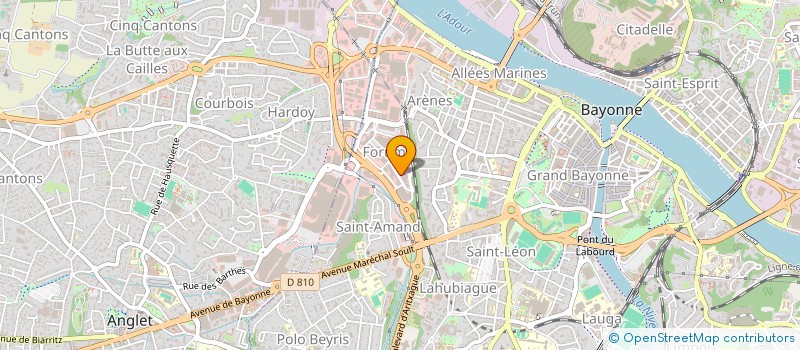 localisation de l'entreprise SARL ACKTI BATI à BAYONNE