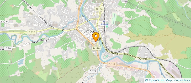 localisation de l'entreprise SARL ACL INFORMATIQUE  LIMOUX