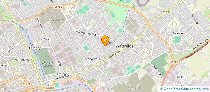 localisation de l'entreprise SARL ACLS à WATTRELOS