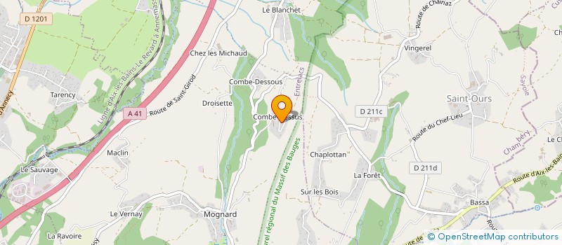 localisation de l'entreprise SARL ACM à ENTRELACS