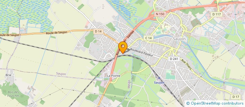 localisation de l'entreprise SARL ACM CUISINES à SAUJON