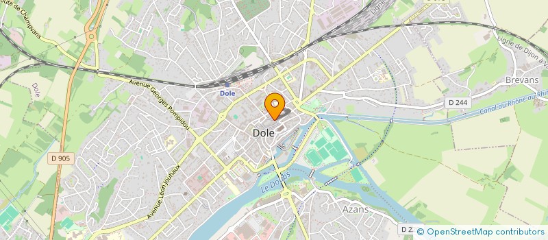 localisation de l'entreprise SARL ACOR à DOLE