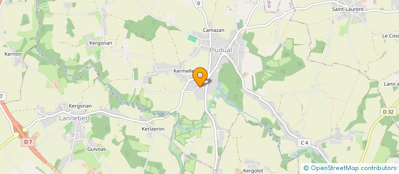 localisation de l'entreprise SARL ACQUEBERGE  PLUDUAL