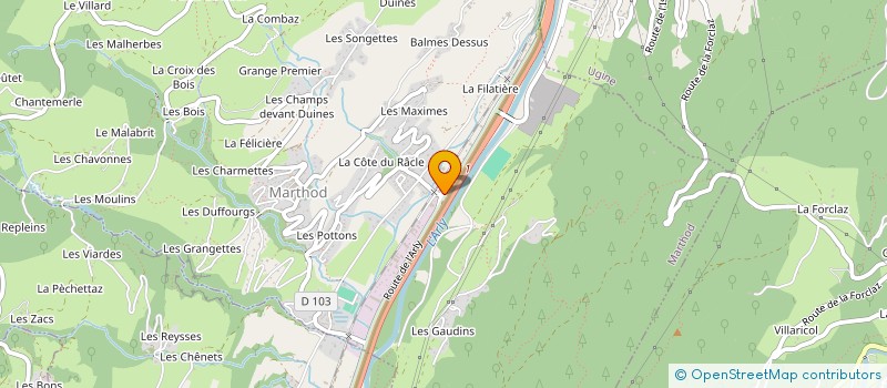 localisation de l'entreprise SARL ACROBOIS à MARTHOD