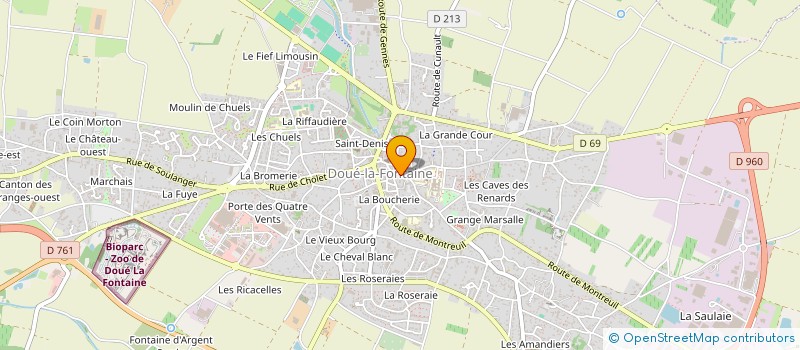 localisation de l'entreprise SARL ACROPOLE  DOUE-EN-ANJOU