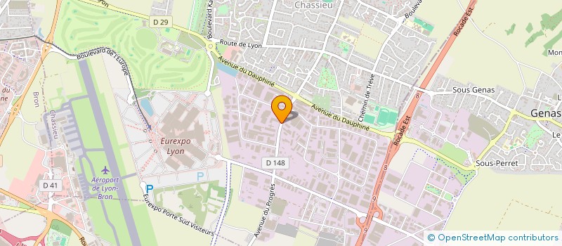 localisation de l'entreprise SARL ACROPOLE  CHASSIEU