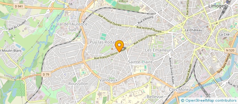 localisation de l'entreprise SARL ACS à LIMOGES