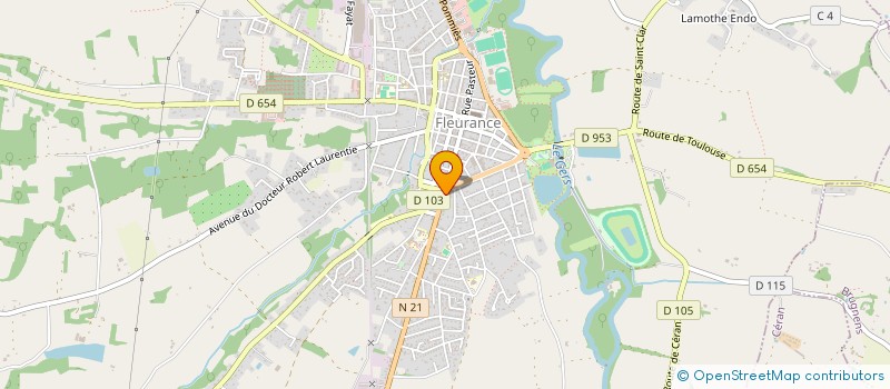 localisation de l'entreprise SARL ACT IMMO GERS  FLEURANCE