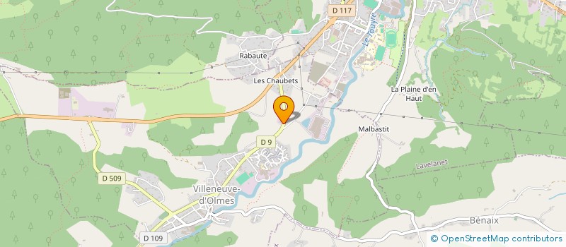 localisation de l'entreprise SARL ACTA 09 à VILLENEUVE-D'OLMES