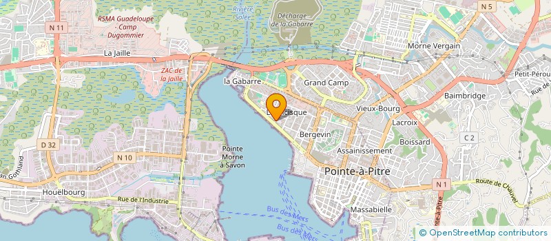 localisation de l'entreprise SARL ACTAL à POINTE-A-PITRE