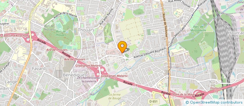 localisation de l'entreprise SARL ACTI FROID 33 à VILLENAVE-D'ORNON
