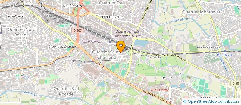 localisation de l'entreprise SARL ACTI PLUS  AVIGNON