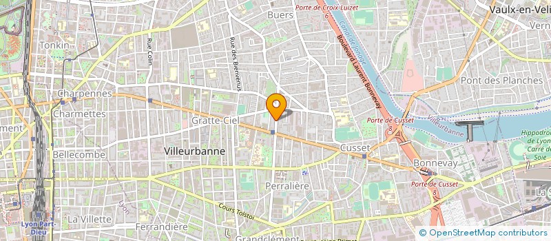 localisation de l'entreprise SARL ACTIGAZ ESTGAZ  VILLEURBANNE