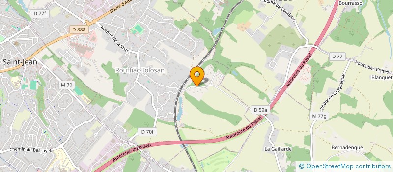 localisation de l'entreprise SARL ACTION AUDIOVISUEL ELECTRONIQUE  ROUFFIAC-TOLOSAN