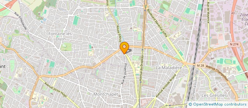 localisation de l'entreprise SARL ACTION BIO PROPRETE  FONTAINE-LES-DIJON